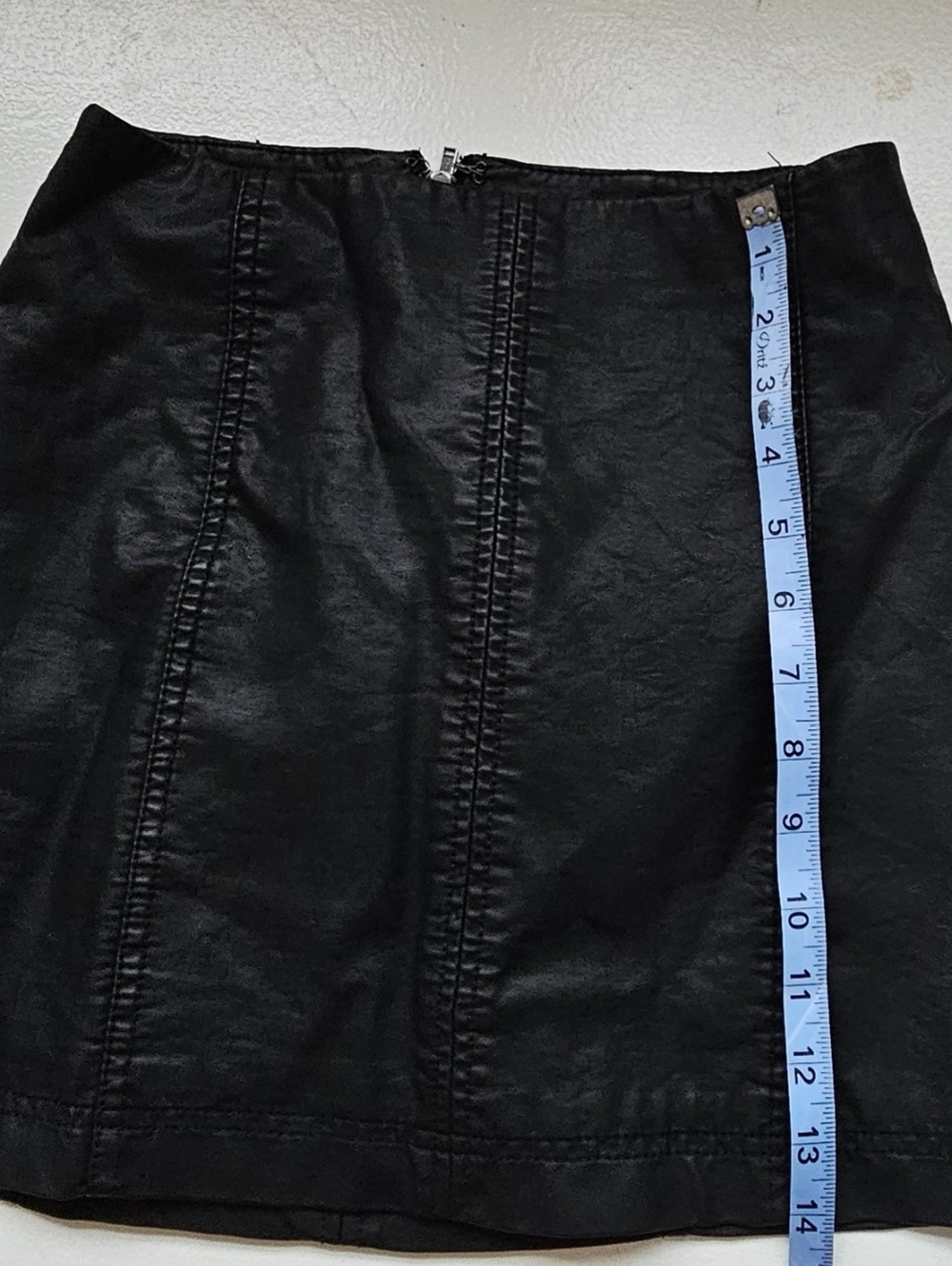 Free People Faux Leather Panel Mini Skirt Size 0